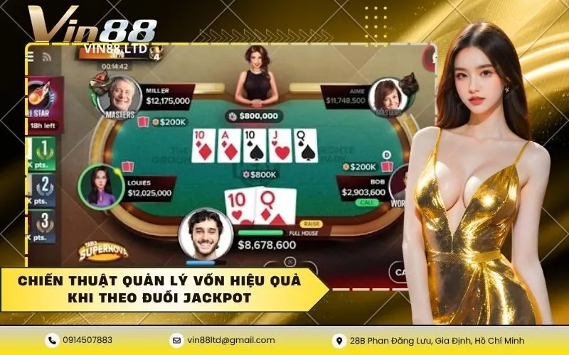 Chiến thuật quản lý vốn hiệu quả khi theo đuổi jackpot