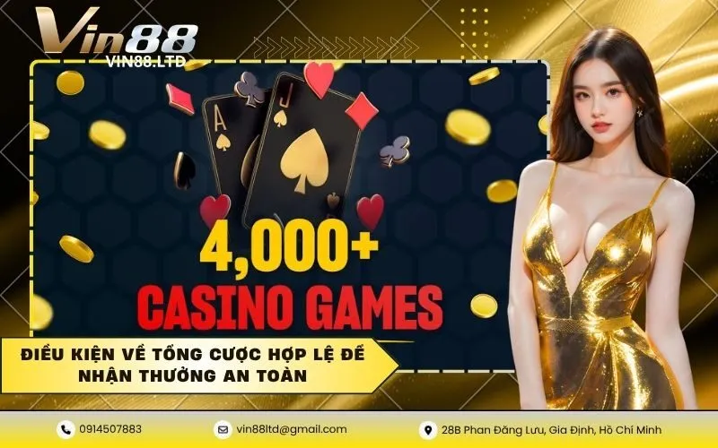 Điều kiện về tổng cược hợp lệ để nhận thưởng an toàn