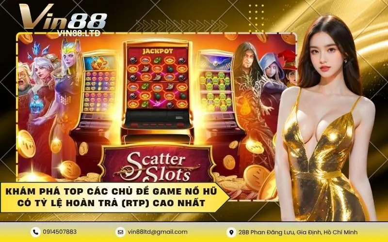 Khám phá top các chủ đề game nổ hũ có tỷ lệ hoàn trả (RTP) cao nhất