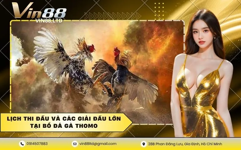 Lịch thi đấu và các giải đấu lớn tại bồ đá gà Thomo